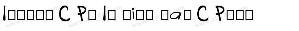 I.明体异体 C P（ I. Ming Var C P）手机版字体转换